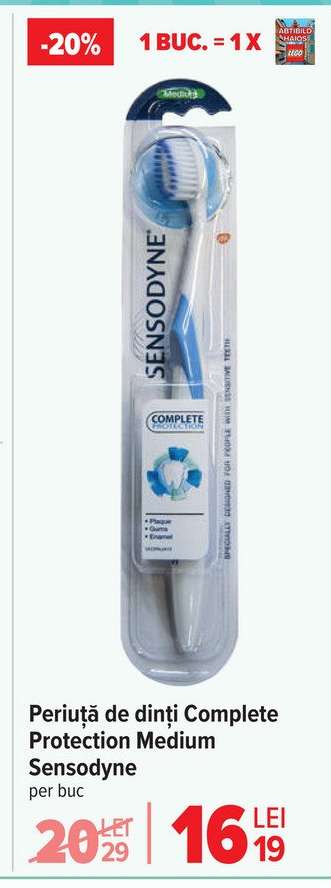 Periuță de dinți Complete Protection Medium Sensodyne