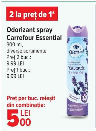 Odorizant spray Carrefour Essential