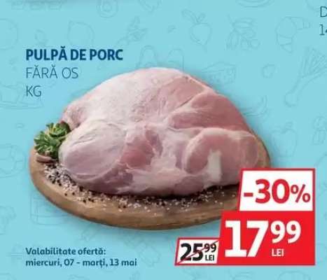 Pulpă de porc fără os