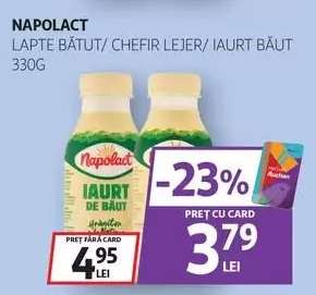 Napolact Lapte Bătut/Chefir Lejer/Iaurt Băut 330g
