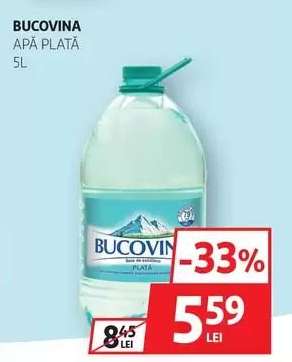 BUCOVINA APĂ PLATĂ 5L