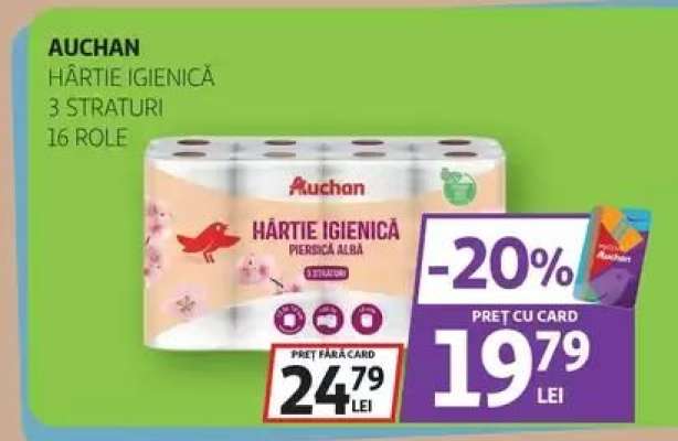Auchan Hârtie Igienică