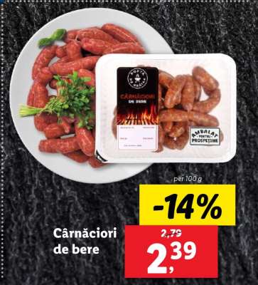 Cârnațiori de bere