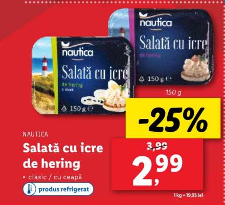 Salată cu icre de hering