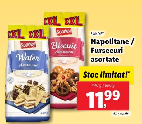 Sondey Napolitane / Fursecuri asortate