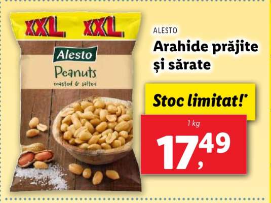 Alesto Arahide prăjite și sărate