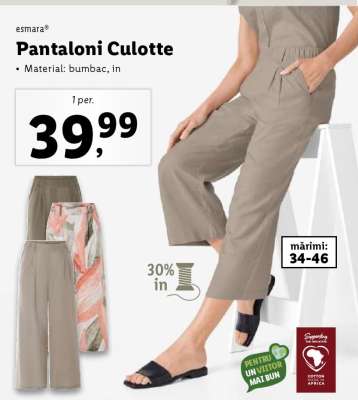 Pantaloni Culotte