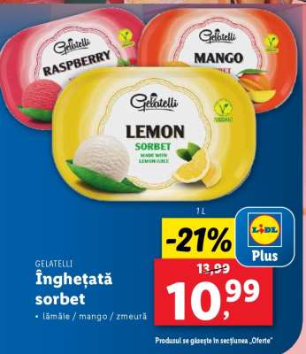 Gelatelli Înghețată Sorbet