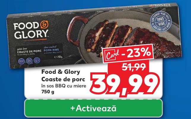FOOD & GLORY Coaste de porc