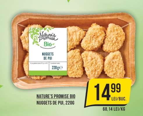 Nature's Promise Bio Nuggets de Pui, 220g