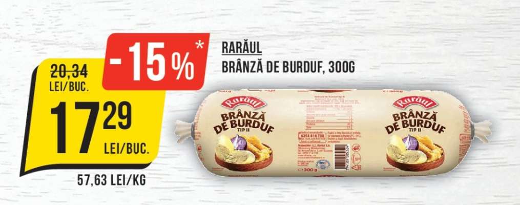 Rarăul Brânză de Burduf, 300g