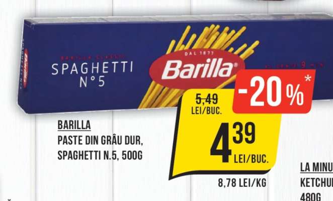 Barilla Spaghetti N.5, 500g