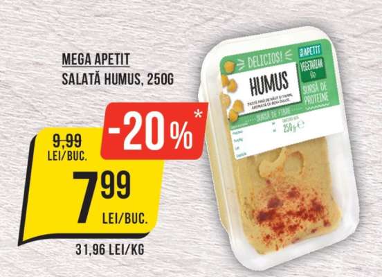 Mega Apetit Salată Humus, 250g