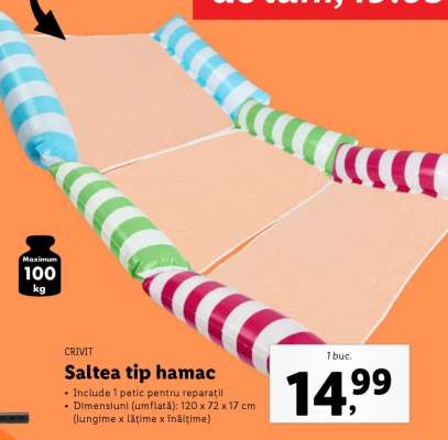 Saltea tip hamac