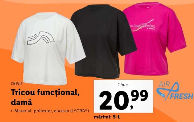Tricou funcțional, damă