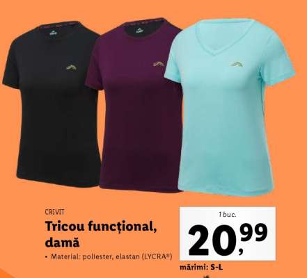 Tricou funcțional, damă
