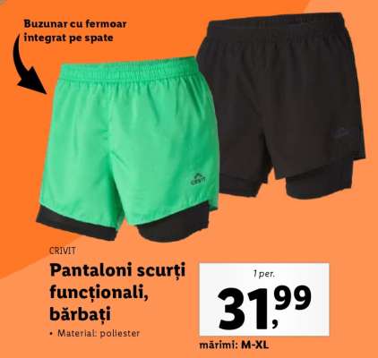 Pantaloni scurți funcționali, bărbați