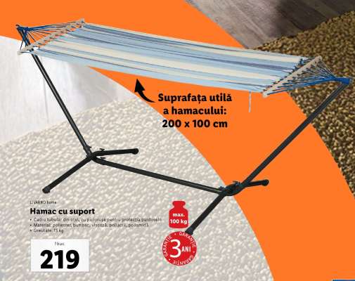 Hamac cu suport