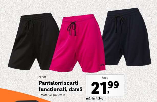 Pantaloni scurți funcționali, damă