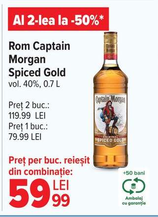 Rom Captain Morgan Spiced Gold
