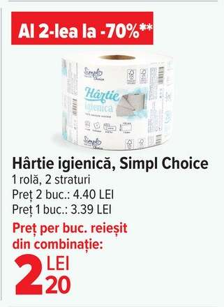 Hârtie igienică, Simpl Choice