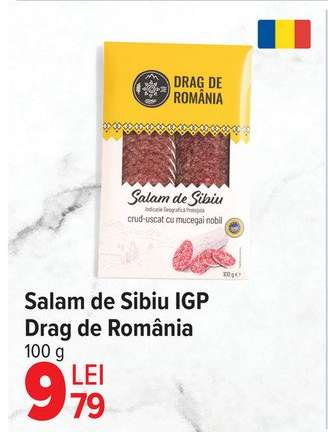 Salam de Sibiu IGP Drag de România