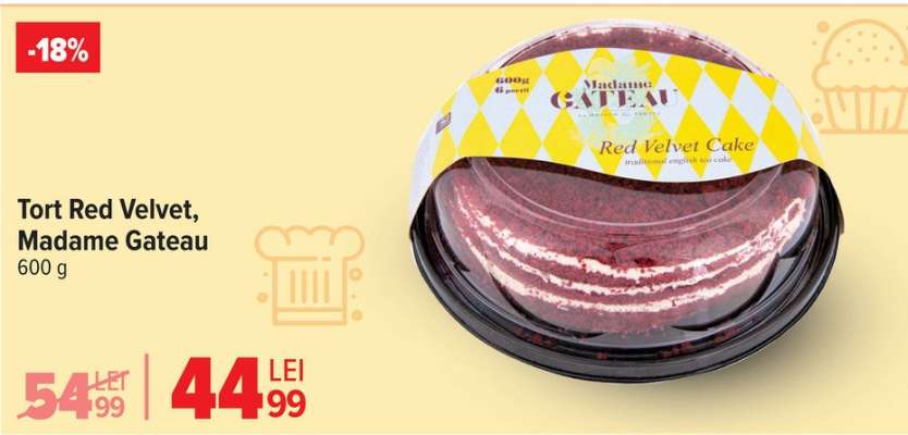 Tort Red Velvet, Madame Gateau