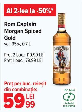 Rom Captain Morgan Spiced Gold