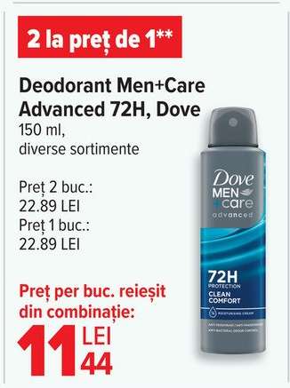 Deodorant Men+Care Advanced 72H, Dove