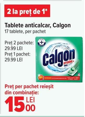 Tablete anticalcar, Calgon