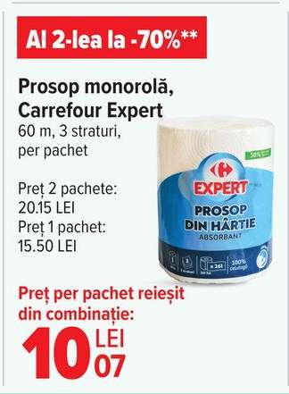 Prosop monorolă Carrefour Expert
