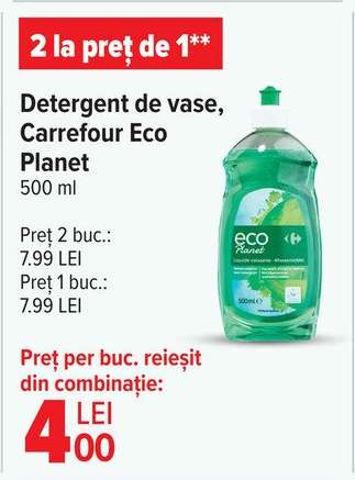 Detergent de vase Carrefour Eco Planet