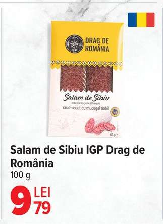 Salam de Sibiu IGP Drag de România