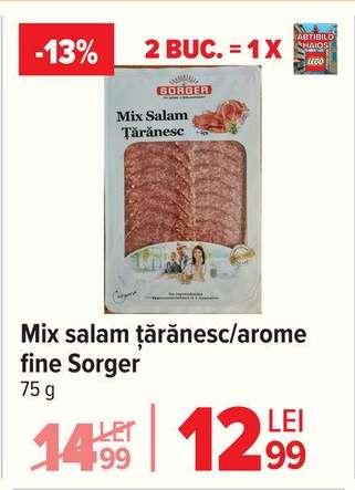 Mix salam țărănesc/arome fine Sorger