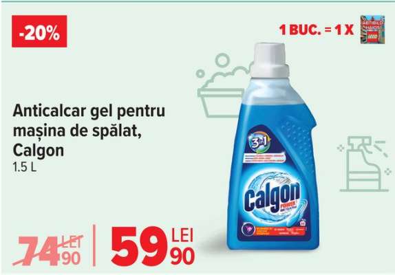 Anticalcar gel pentru mașină de spălat Calgon