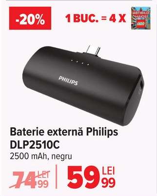 Baterie externă Philips DLP2510C