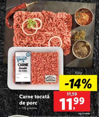 Carne tocată de porc