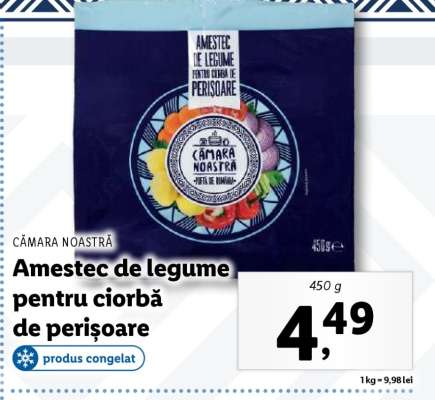 Amestec de legume pentru ciorba de perișoare