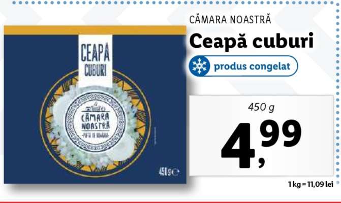 Ceapă cuburi