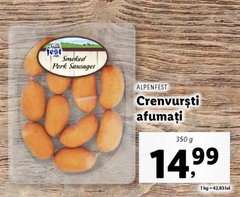 Crenvurști afumați