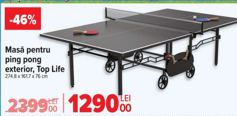 Masă pentru ping pong exterior, Top Life