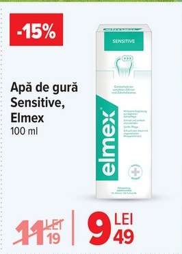 Apă de gură Sensitive, Elmex