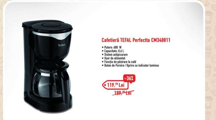 Cafetièră TEFAL Perfectta CM340811