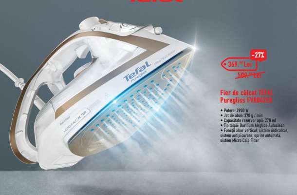 Fier de călcat TEFAL Puregliss FV9842E0