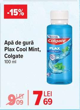 Apă de gură Plax Cool Mint, Colgate