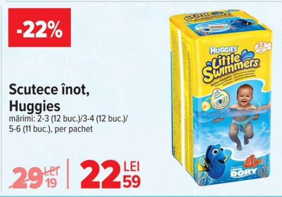 Scutece înot, Huggies