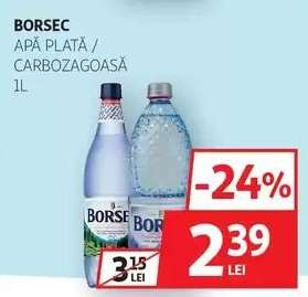 BORSEC Apă Plată / Carbogazoasă 1L