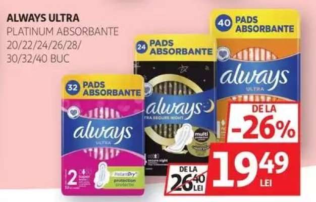 ALWAYS ULTRA / PLATINUM Absorbante