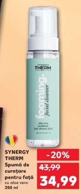 SYNERGY THERM Spumă de curățare pentru față