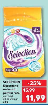 SELECTION Detergent automat pentru rufe
